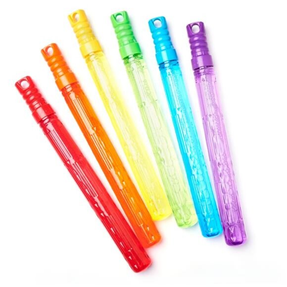 Other - Bubble Maker Stick Toy with 30 Ounce Bubble Solution, 6 Pack, Multicolor